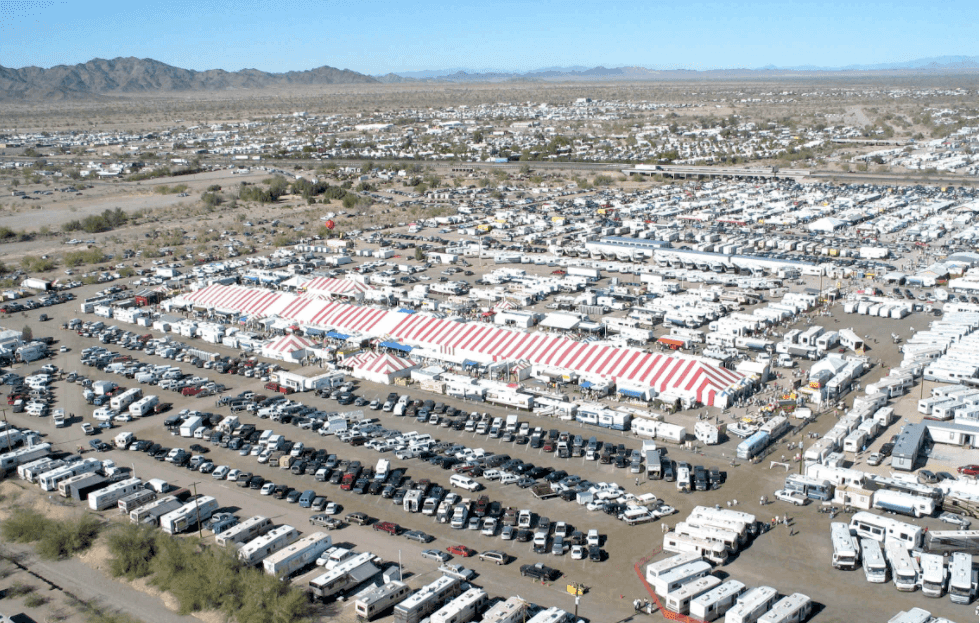 Why is Quartzsite such a big deal in the world of RVs?
